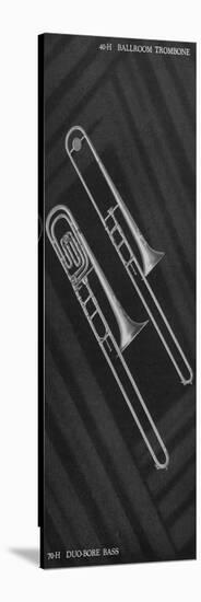 A Charles Gerard Conn Ballroom Trombone 40-H and Duo-Bore Bass Trombone 70-H-null-Stretched Canvas