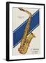 A Charles Gerard Conn C Melody 8-M with a Finish 0-null-Framed Giclee Print