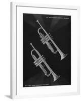 A Charles Gerard Conn French Brass 2-B New World Symphony Trumpet and a 22-B New York Symphony Trum-null-Framed Giclee Print