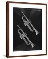 A Charles Gerard Conn French Brass 2-B New World Symphony Trumpet and a 22-B New York Symphony Trum-null-Framed Giclee Print