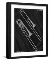 A Charles Gerard Conn the Ballroom Trombone 40-H and Duo-Bore Bass Trombone 70-H-null-Framed Giclee Print