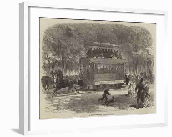 A Charlottenburg Omnibus, Berlin-null-Framed Giclee Print