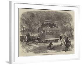 A Charlottenburg Omnibus, Berlin-null-Framed Giclee Print