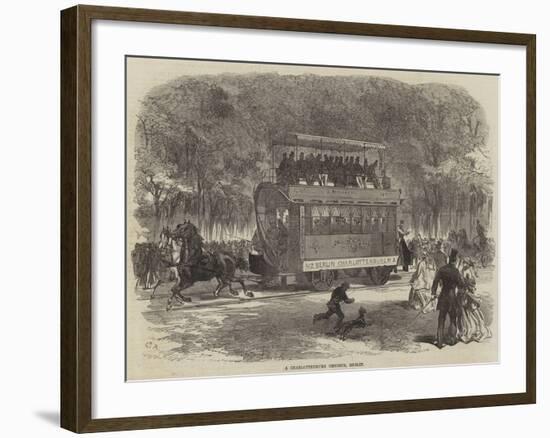 A Charlottenburg Omnibus, Berlin-null-Framed Giclee Print