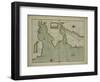 A chart of the East coast of Scotland from a sea atlas, 1707-English School-Framed Giclee Print