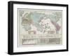 A chart of the world exhibiting the prevailing religion and population of the present empires, 1842-American School-Framed Giclee Print