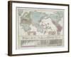 A chart of the world exhibiting the prevailing religion and population of the present empires, 1842-American School-Framed Giclee Print