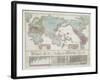 A chart of the world exhibiting the prevailing religion and population of the present empires, 1842-American School-Framed Giclee Print