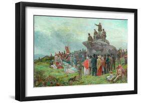 A Chartist Meeting at Basin Stones, Todmorden, 1842-Alfred Walter Bayes-Framed Giclee Print