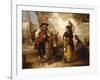 A Chat at the Fountain, Seville-Thomas Kent Pelham-Framed Giclee Print