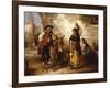 A Chat at the Fountain, Seville-Thomas Kent Pelham-Framed Giclee Print
