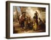 A Chat at the Fountain, Seville-Thomas Kent Pelham-Framed Giclee Print