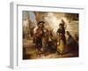 A Chat at the Fountain, Seville-Thomas Kent Pelham-Framed Giclee Print