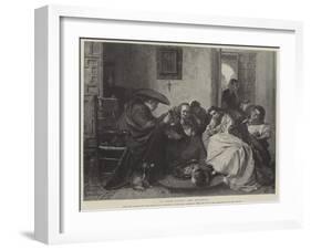 A Chat Round the Brasero-John Phillip-Framed Giclee Print