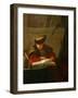 A Chemist in His Laboratory or a Philosopher Reading-Jean-Baptiste Simeon Chardin-Framed Giclee Print