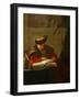 A Chemist in His Laboratory or a Philosopher Reading-Jean-Baptiste Simeon Chardin-Framed Giclee Print