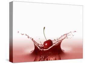 A Cherry Falling into Red Juice-Petr Gross-Stretched Canvas