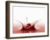 A Cherry Falling into Red Juice-Petr Gross-Framed Photographic Print