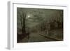 A Cheshire Road-John Atkinson Grimshaw-Framed Giclee Print