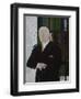 A Chester County Art Critic, 1940 (Oil on Canvas)-Horace Pippin-Framed Giclee Print