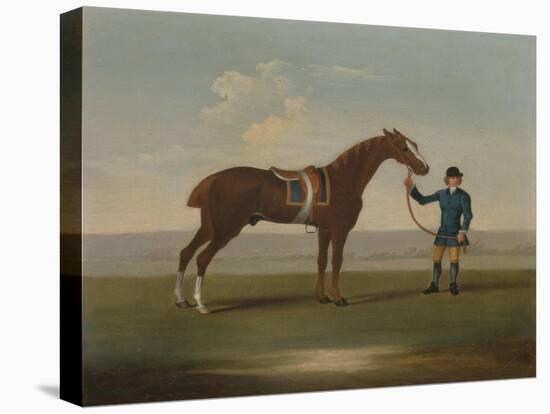A Chestnut Horse (Possibly Old Partner) Held by a Groom-James Seymour-Stretched Canvas