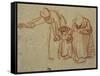 A Child Being Taught to Walk-Rembrandt van Rijn-Framed Stretched Canvas