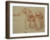 A Child Being Taught to Walk-Rembrandt van Rijn-Framed Art Print