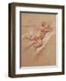 A Child chalk on paper-Jean Baptiste Greuze-Framed Giclee Print