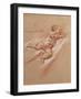 A Child chalk on paper-Jean Baptiste Greuze-Framed Giclee Print