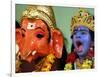 A Child Dressed as Hindu God Krishna Yawns, Chennai, India, September 22, 2006-M. Lakshman-Framed Photographic Print