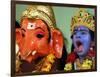 A Child Dressed as Hindu God Krishna Yawns, Chennai, India, September 22, 2006-M. Lakshman-Framed Photographic Print