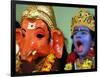 A Child Dressed as Hindu God Krishna Yawns, Chennai, India, September 22, 2006-M. Lakshman-Framed Photographic Print