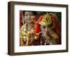 A Child Enacts the Life of Hindu God Krishna During Janamashtami Celebrations-null-Framed Photographic Print