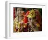 A Child Enacts the Life of Hindu God Krishna During Janamashtami Celebrations-null-Framed Photographic Print