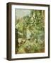 A Child in the Rosebeds, 1881-Berthe Morisot-Framed Giclee Print