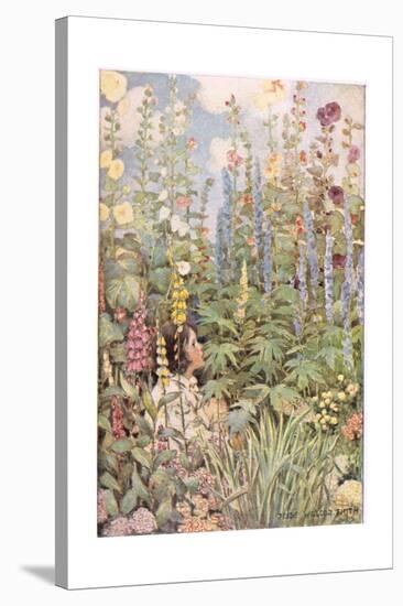 A Child in Wild Flowers, from 'A Child's Garden of Verses' by Robert Louis Stevenson, Published…-Jessie Willcox-Smith-Stretched Canvas