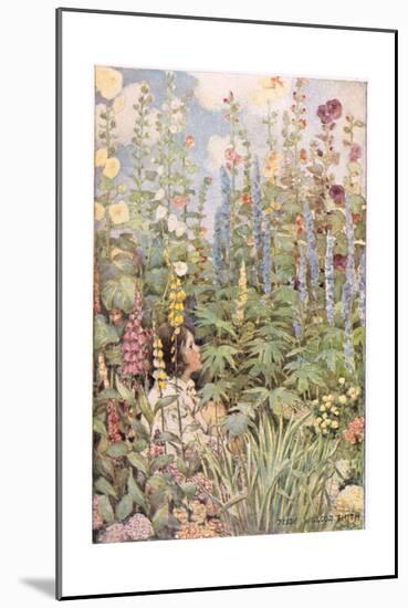 A Child in Wild Flowers, from 'A Child's Garden of Verses' by Robert Louis Stevenson, Published…-Jessie Willcox-Smith-Mounted Premium Giclee Print