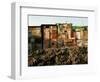 A Child Runs by a Row of Shacks in Novo Mundo Shantytown, Sao Paulo, Brazil-null-Framed Photographic Print