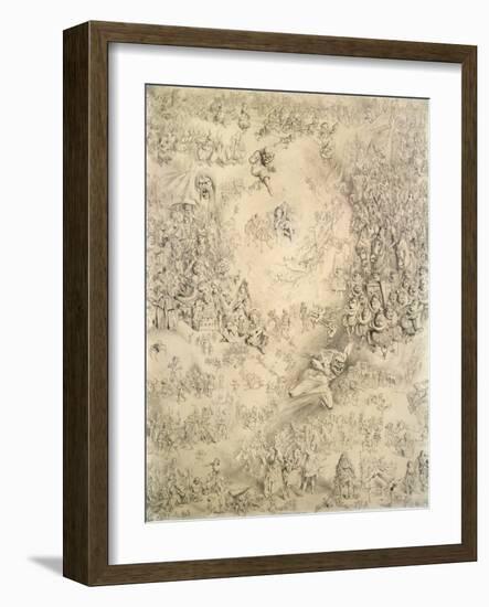 A Child's Dream of Christmas, 1858 (Pencil)-Keeley Halswelle-Framed Giclee Print