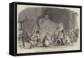 A Child's Dream of Twelfth Night-Charles Keene-Framed Stretched Canvas