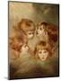 A Child's Portrait In Different Views: Angel's Heads, 1787-Sir Joshua Reynolds-Mounted Giclee Print