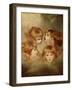 A Child's Portrait In Different Views: Angel's Heads, 1787-Sir Joshua Reynolds-Framed Giclee Print