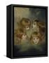 A Child's Portrait in Different Views: 'Angel's Heads'-Sir Joshua Reynolds-Framed Stretched Canvas