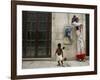 A Child Walks Past a Dancer of Giganteria's Group-null-Framed Photographic Print
