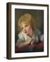 A Child with an Apple, Second Half of the 18th C-Jean-Baptiste Greuze-Framed Giclee Print