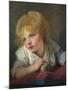 A Child with an Apple, Second Half of the 18th C-Jean-Baptiste Greuze-Mounted Premium Giclee Print