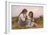 A Childhood Idyll-William Adolphe Bouguereau-Framed Art Print