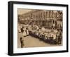 A childrens tea party in an East End Street in London, to celebrate the Treaty of Versailles at t-null-Framed Photographic Print