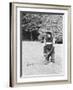 A Chimpanzee playing a round of golf-Staff-Framed Photographic Print