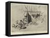 A Chinese Bivouac on the Banks of the Peiho-Charles Edwin Fripp-Framed Stretched Canvas